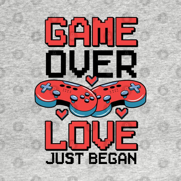 Valentine's Day Gamer Playing Video Game Couples by Tom´s TeeStore